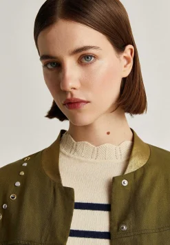 Chaqueta Bomber Tachuelas-Scalpers Best Sale