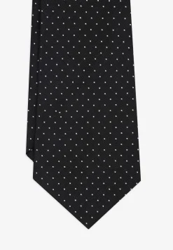 Corbata Seda 7 Pliegues Puntos-Scalpers Flash Sale