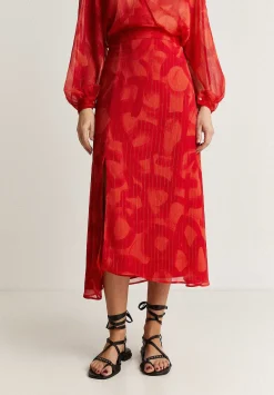 Falda Fluida Abertura Lurex-Scalpers Cheap