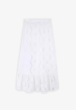 Falda Midi Bordado Ingles-Scalpers Best