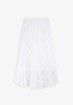 Falda Midi Bordado Ingles-Scalpers Best