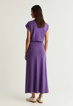 Falda Midi Detalle Nudo-Scalpers Flash Sale