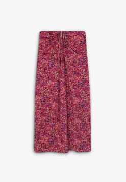 Falda Midi Frunces Cordon-Scalpers Outlet