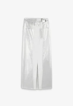 Falda Midi Metalizada-Scalpers Discount