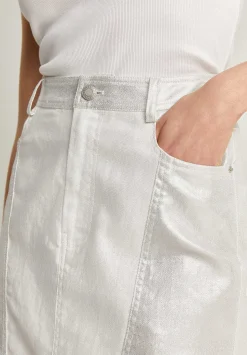 Falda Midi Metalizada-Scalpers Discount