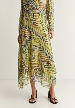 Falda Midi Print Cebra-Scalpers Outlet