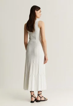Falda Punto Midi Tachuelas-Scalpers Cheap
