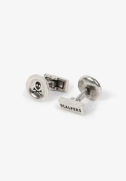 Gemelos Redondos Calavera Grabada-Scalpers Clearance