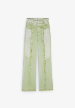 Jeans Ankle Flare Destalles Desflecados-Scalpers Discount