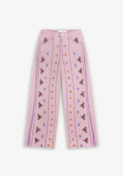 Jeans Motivos Etnicos Bordados-Scalpers Cheap