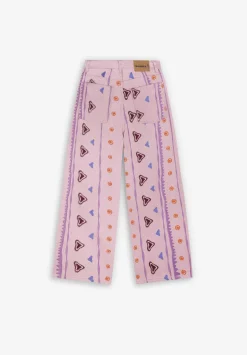 Jeans Motivos Etnicos Bordados-Scalpers Cheap
