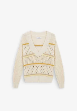Jersey Punto Calados Escote Pico-Scalpers Flash Sale