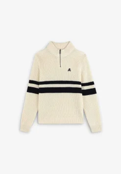 Jersey Rayas Cuello Cremallera-Scalpers Sale