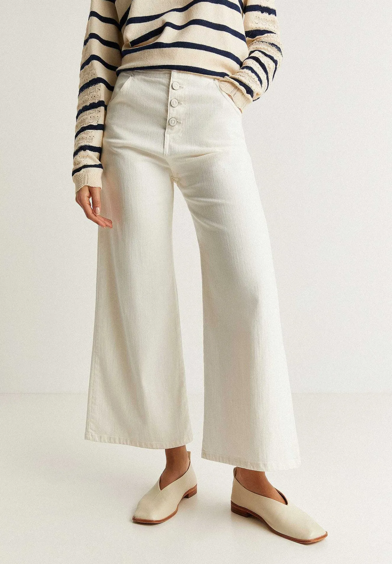 New Culotte Color Denim-Scalpers New