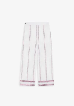Pantalon Detalles Bordados Contraste-Scalpers Best Sale