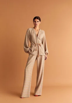 Pantalon Fluido Cuadros-Scalpers Outlet