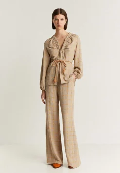 Pantalon Fluido Cuadros-Scalpers Outlet