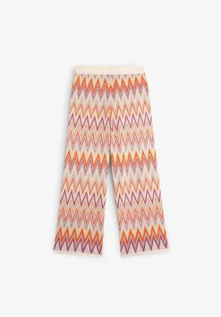Pantalon Punto Zigzag Detalle Bajo-Scalpers Store