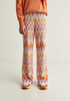 Pantalon Punto Zigzag Detalle Bajo-Scalpers Store