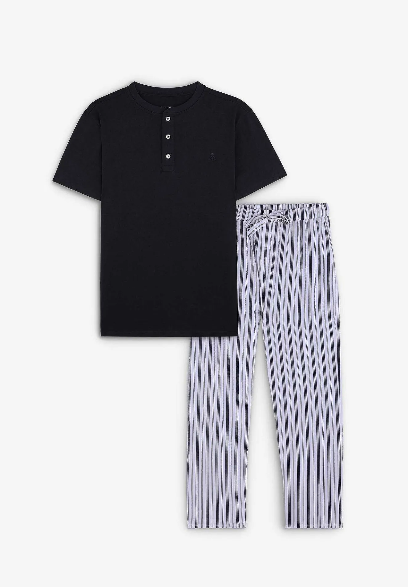 Pijama Detalle Pantalon Rayas-Scalpers Cheap