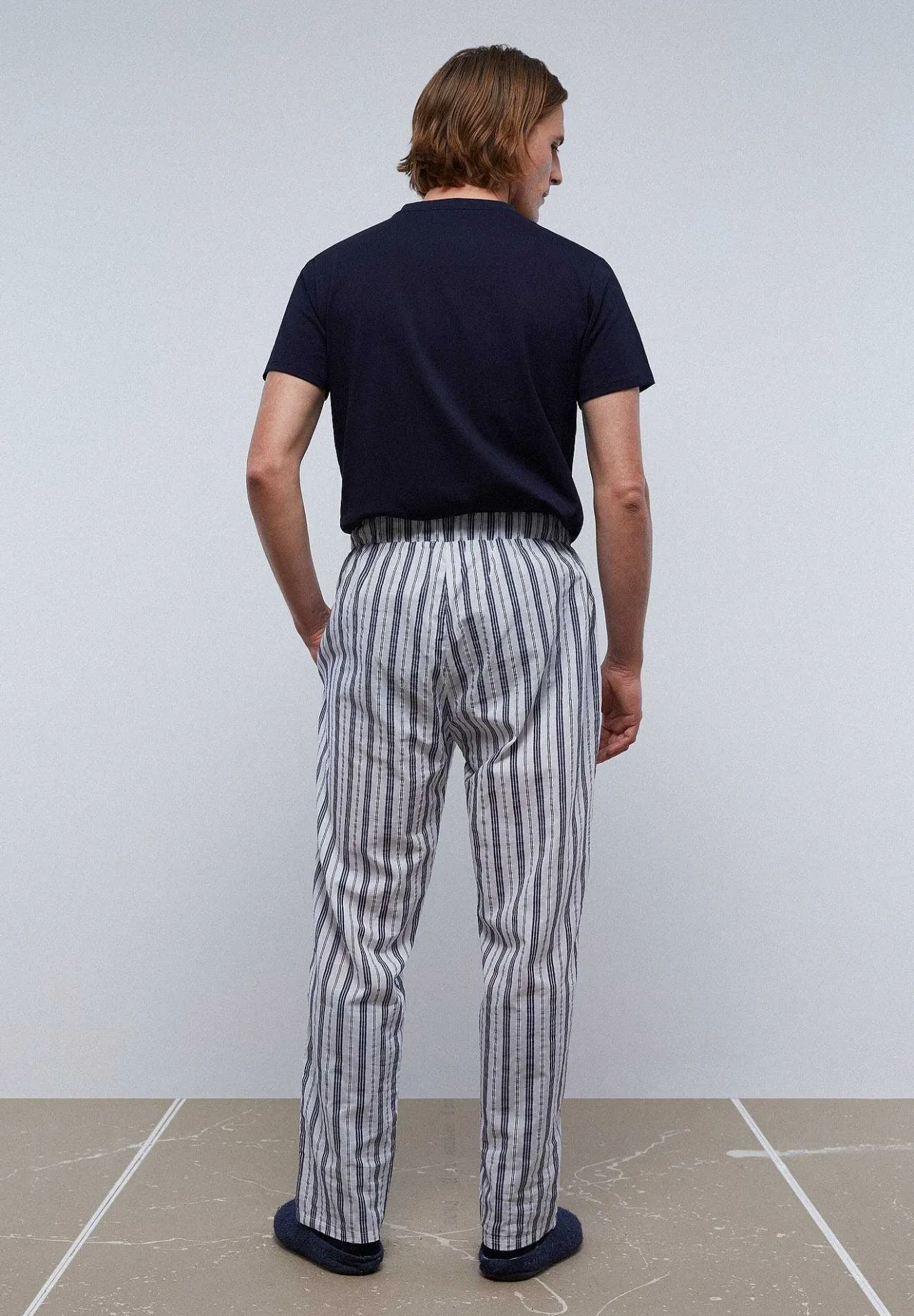 Pijama Detalle Pantalon Rayas-Scalpers Cheap