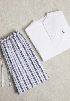 Pijama Detalle Pantalon Rayas-Scalpers Discount