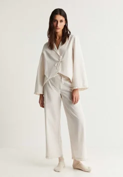 Pijama Rayas Detalle Lazos-Scalpers Flash Sale