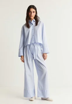 Pijama Rayas Ribete Contraste-Scalpers Flash Sale
