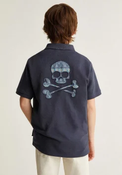 Polo Calavera Parche-Scalpers Cheap