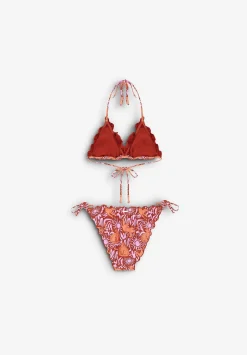 Ruffle Print Bikini-Scalpers Best