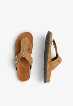 Sandalias Planas Ante Tachuelas-Scalpers Best
