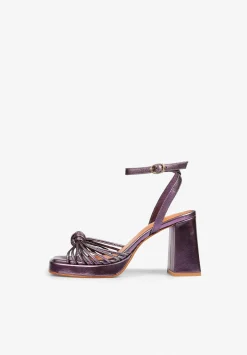 Sandalias Tacon Metalizadas Nudo-Scalpers Online