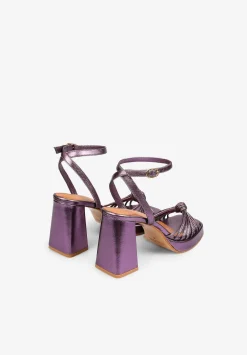 Sandalias Tacon Metalizadas Nudo-Scalpers Online