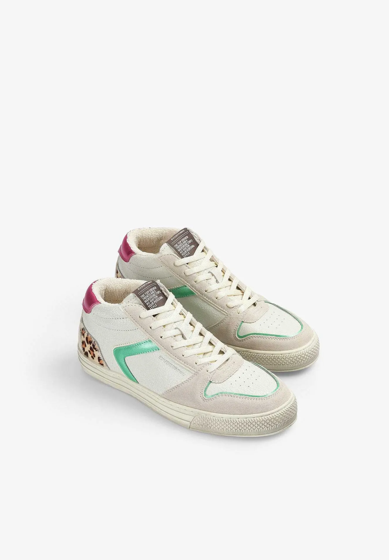 Sneakers Altas Detalles Metalizados-Scalpers Clearance