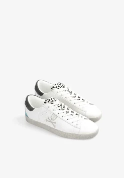 Sneakers Bajas Detalle Animal Print-Scalpers Online