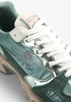 Sneakers Combinada Metalizada-Scalpers Best Sale