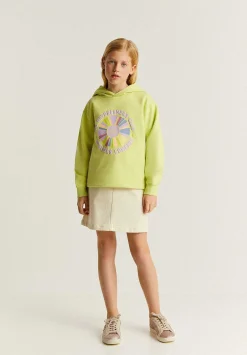 Sudadera Capucha Detalles Print Puff-Scalpers Cheap