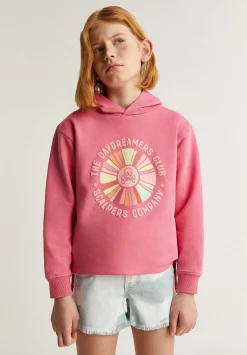 Sudadera Capucha Detalles Print Puff-Scalpers Shop