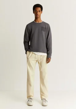 Sudadera Detalle Bolsillo Terry-Scalpers Sale