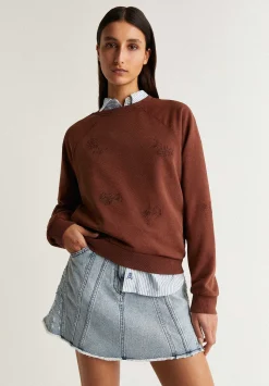 Sudadera Detalle Pespuntes Flores-Scalpers Clearance