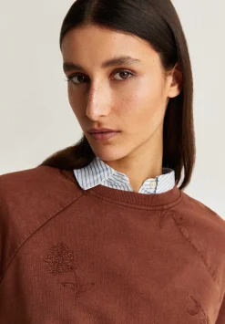 Sudadera Detalle Pespuntes Flores-Scalpers Clearance
