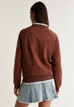 Sudadera Detalle Pespuntes Flores-Scalpers Clearance