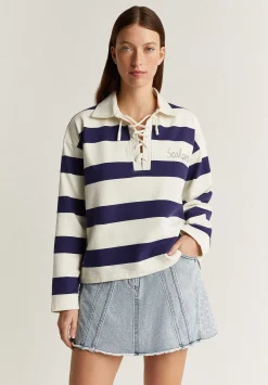 Sudadera Polo Rayas Cordon Cuello-Scalpers Best Sale