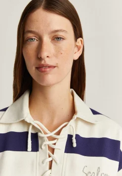 Sudadera Polo Rayas Cordon Cuello-Scalpers Best Sale