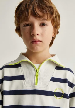 Sudadera Rayas Detalle Cremallera-Scalpers Discount