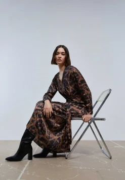 Tie Black Dress-Scalpers Shop