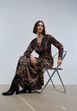 Tie Black Dress-Scalpers Shop