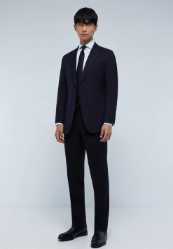 Traje Azul Marino Lana-Scalpers Cheap