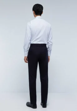 Traje Azul Marino Lana-Scalpers Cheap