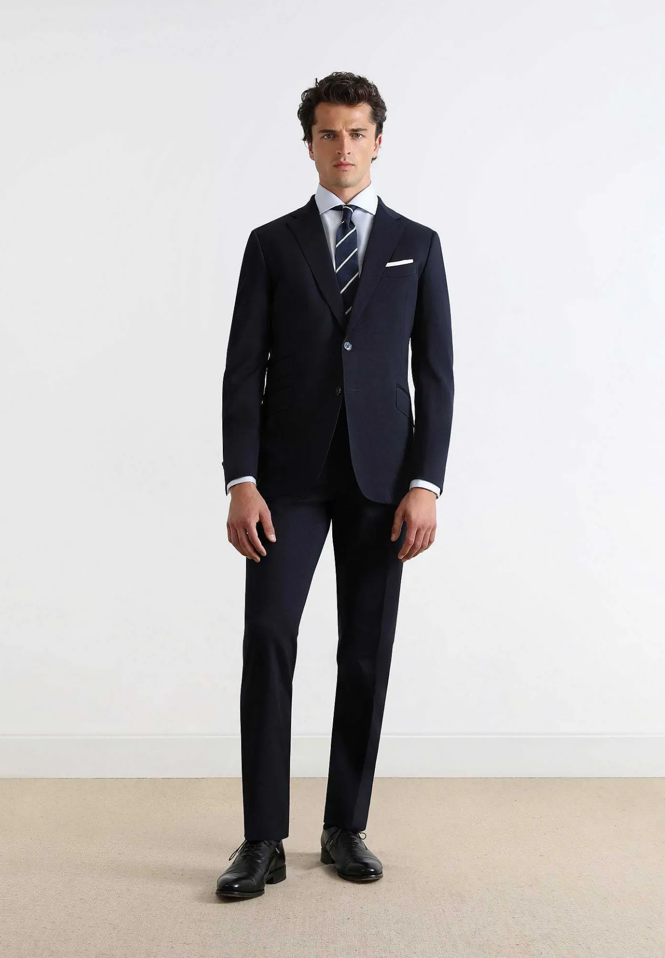 Traje Clasico Azul Marino-Scalpers Sale
